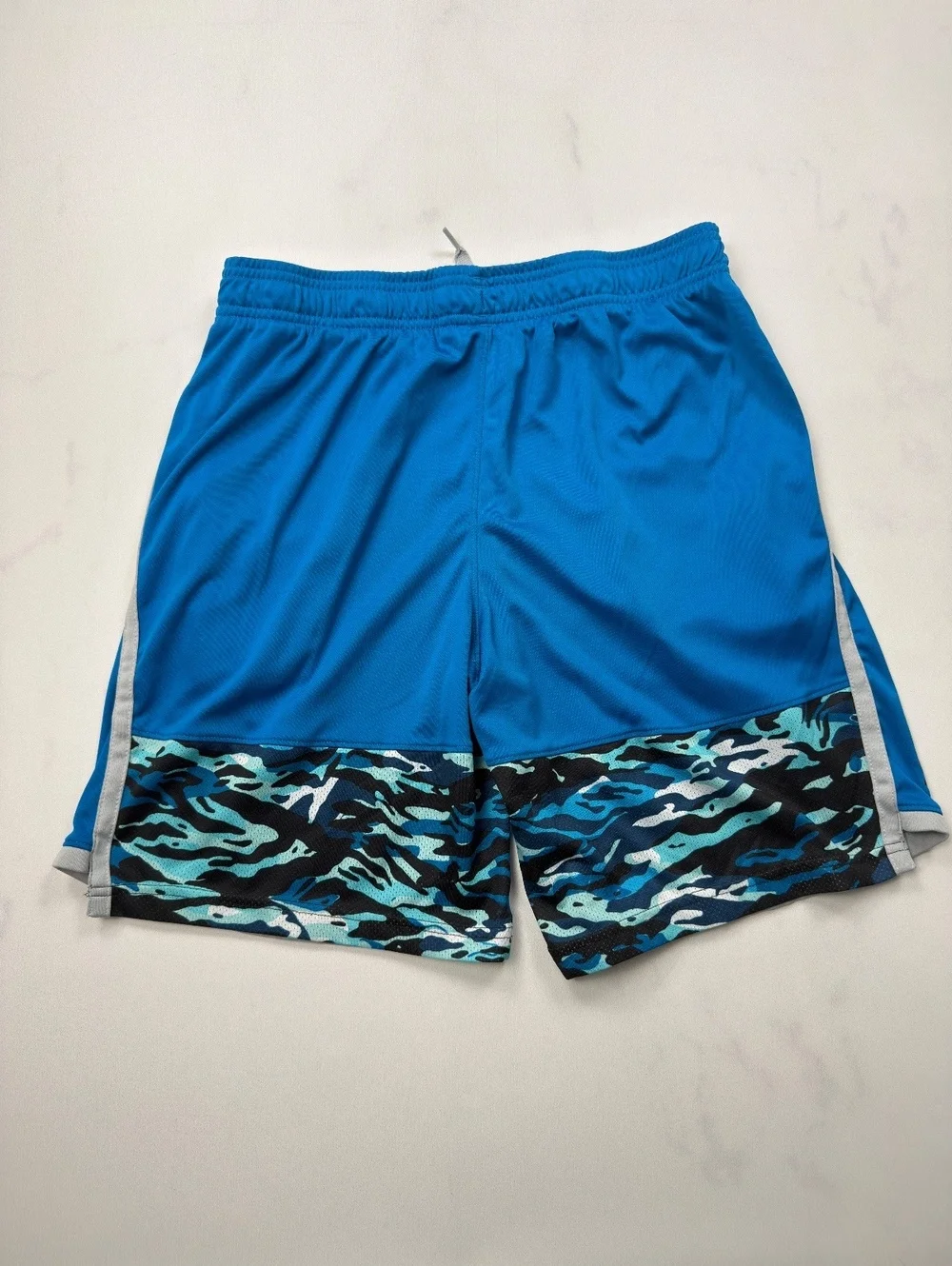Under Armour Blue Athletic Shorts Loose Fit - Youth Boys YXL